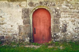 Photo d'une porte en bois